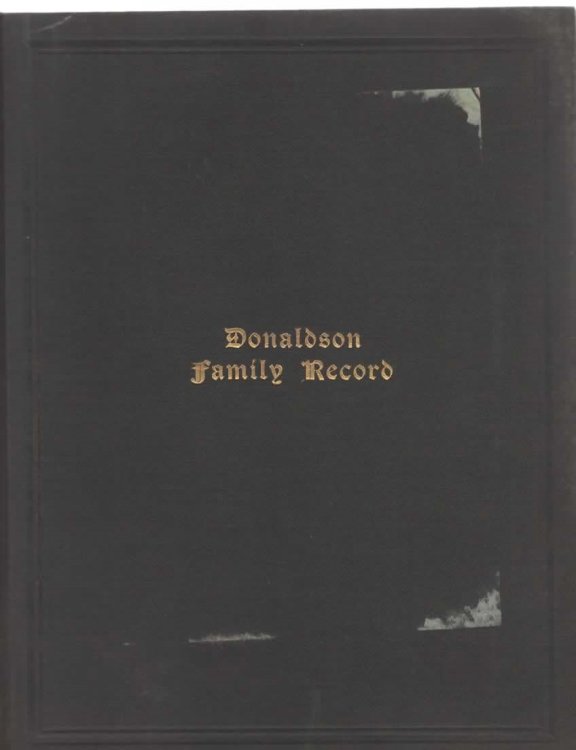 Donaldson Family Record