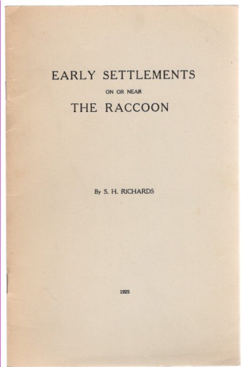 Early Settlements On Or Near The Raccoon