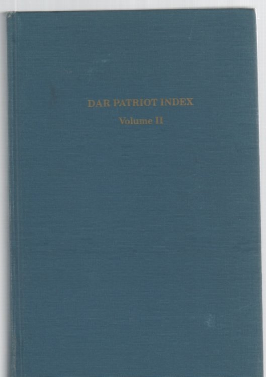 DAR Patriot Index Volume II