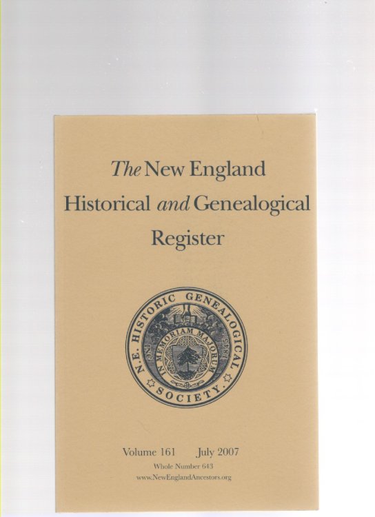 The New England Historical and Genealogical Register