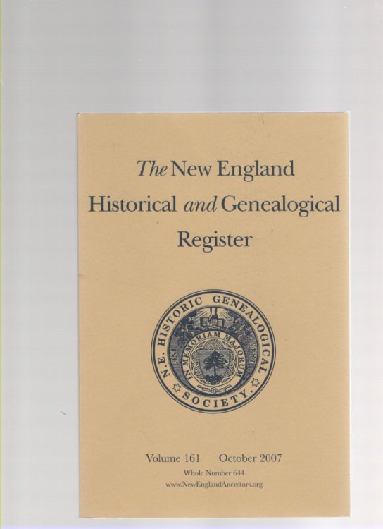 The New England Historical and Genealogical Register