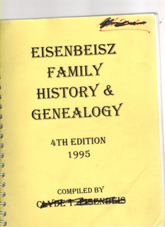 Eisenbeisz Family History & Genealogy 4th Edition