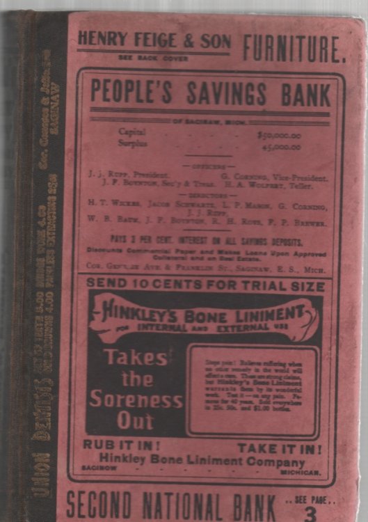 Appleby Co.'s Saginaw County Rural Mail Directory 1904-1905