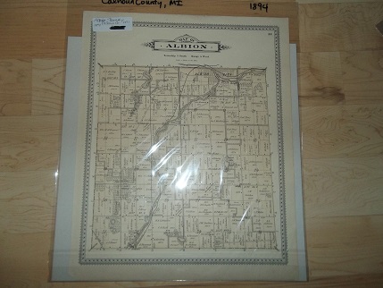 Albion Township Calhoun County Michigan 1894 Map