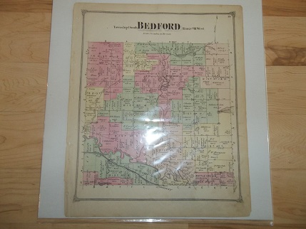 Bedford Township Calhoun County Michigan 1873 Map