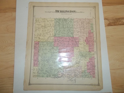 Burlington Township Calhoun County Michigan 1873 Map