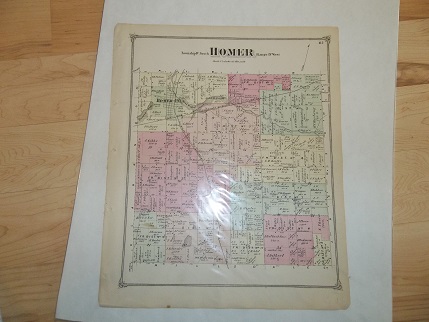 Homer Township Calhoun County Michigan 1873 Map