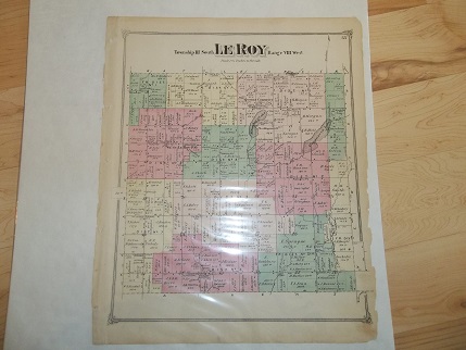 Leroy Township Calhoun County Michigan 1873 Map