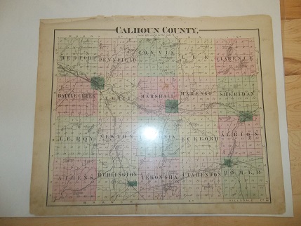 Calhoun County Michigan 1873 Map