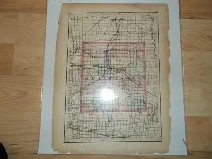 Shiawassee Clinton County Michigan 1873 Tackabury Map