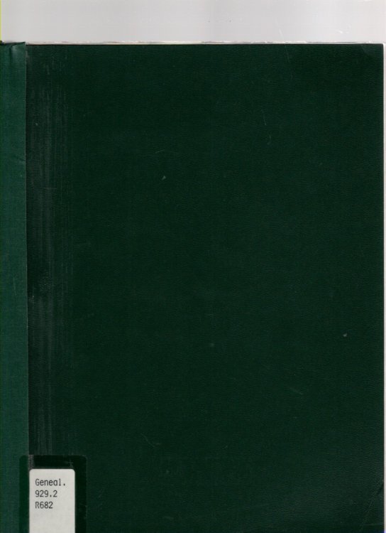Genealogy of the Rock, Stone, Wertz and Allender Families