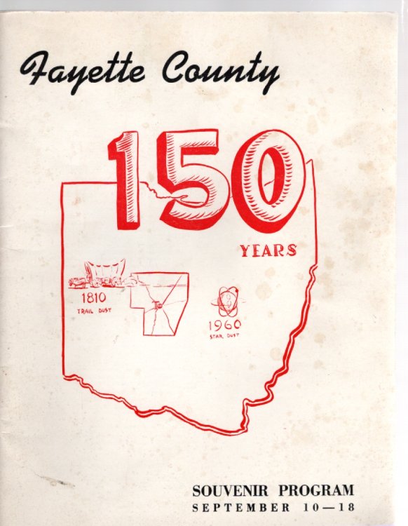 Fayette County 150 Years Souvenir Program