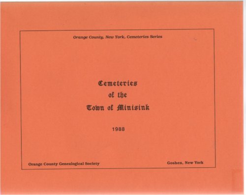 Cemeteries of the Town of Minisink