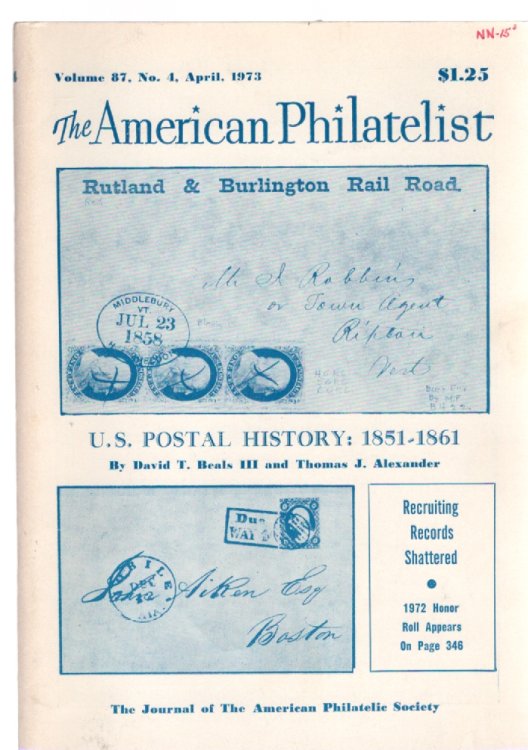 The American Philatelist Volume 87 No. 4 (Whole No. 867) April, 1973