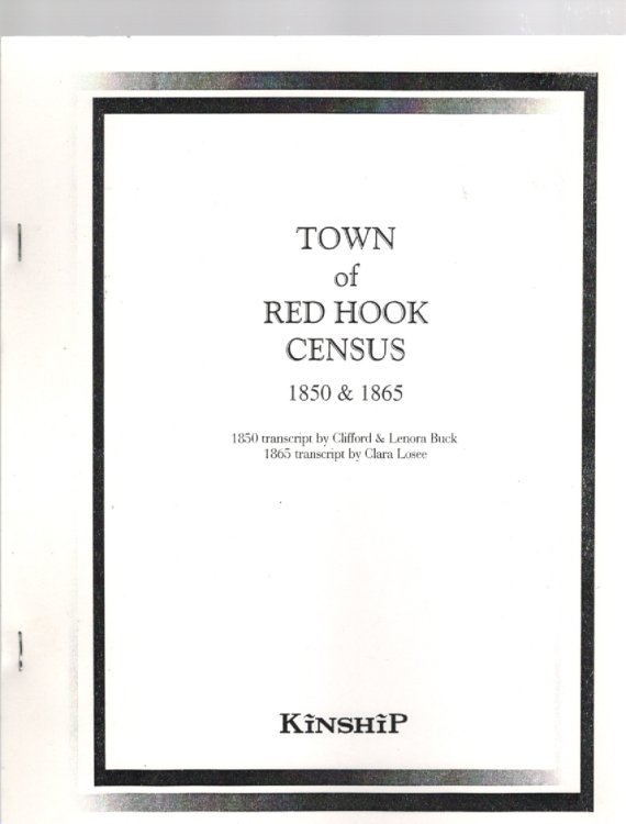 Town of Red Hook Census 1850 & 1865