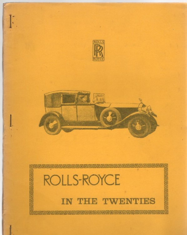 Rolls-Royce in the Twenties