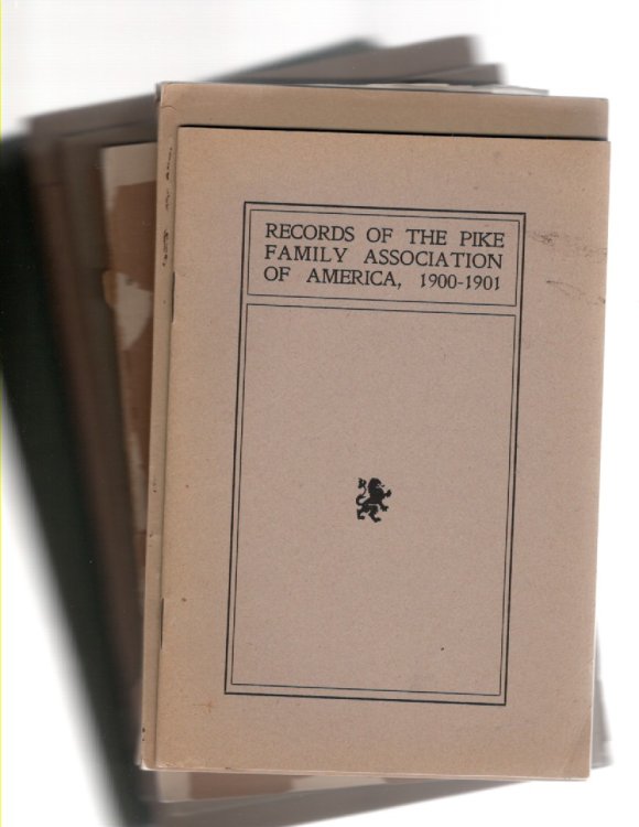 Records of the Pike Family Association of America (11 issues)