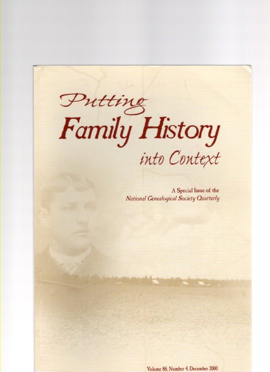 National Genealogical Society Quarterly Volume 88 No. 4 December 2000