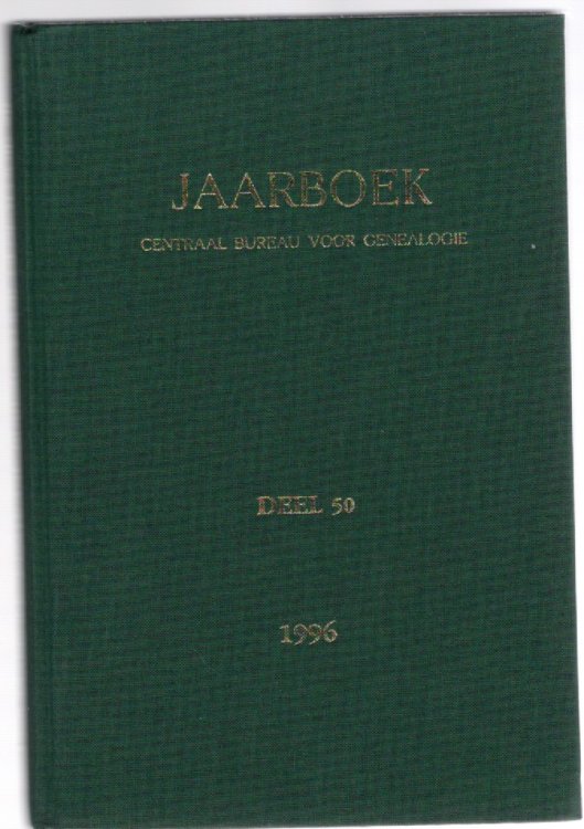 Image for Jaarboek van het Centraal Bureau voor Genealogie Deel 50 Jaarboek van het Centraal Bureau voor Genealogie Deel 50
