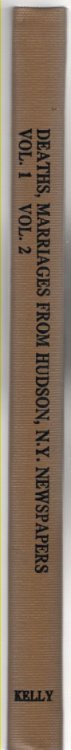 Deaths, Marriages and Miscellaneous from Hudson, New York Newspapers Volume 1, Deaths