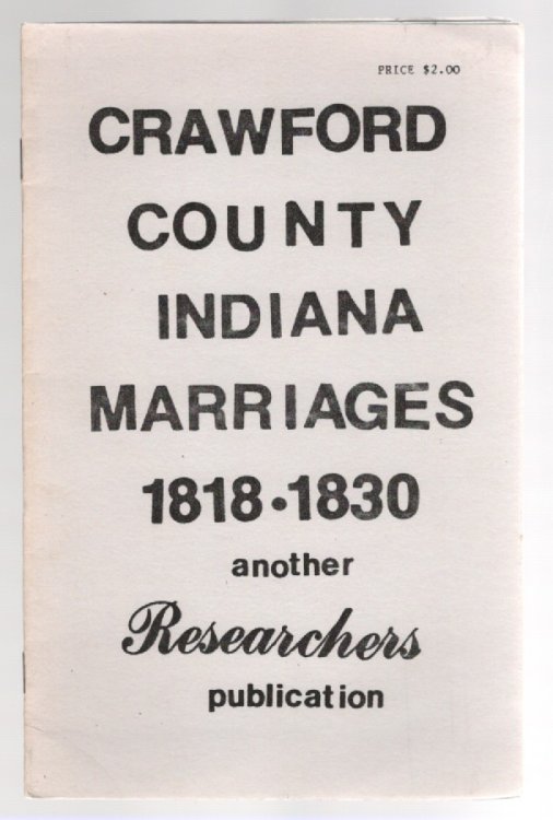 Crawford County Indiana Marriages 1818-1830