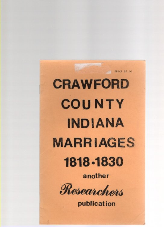 Crawford County Indiana Marriages 1818-1830