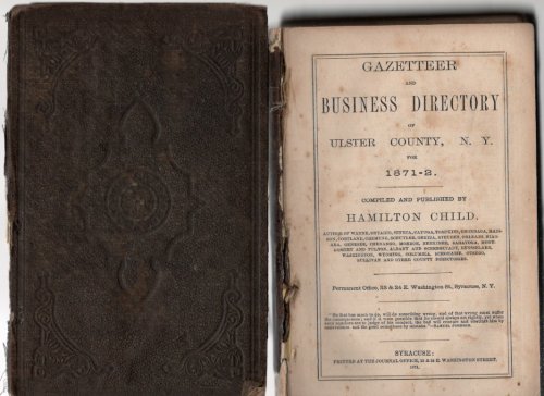 Gazetteer and Business Directory of Ulster County, N. Y. for 1871-2