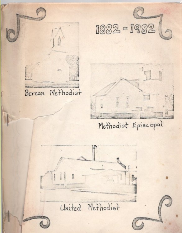 Berean Methodist, Methodist Episcopal, United Methodist 1882-1982; Linden, Iowa 1880-1980
