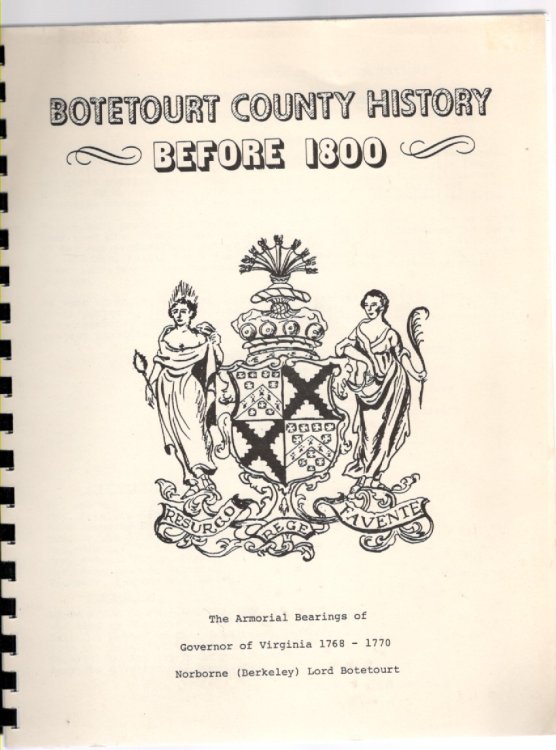 Botetourt County History Before 1800