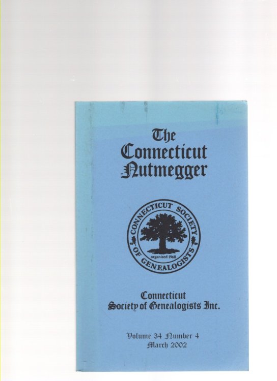 The Connecticut Nutmegger Volume 34 Number 4 March 2002