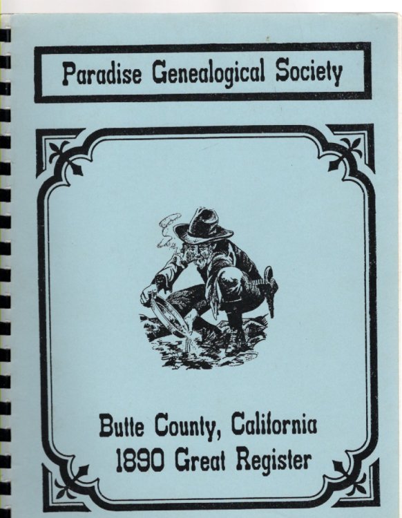 Butte County, California 1890 Great Register