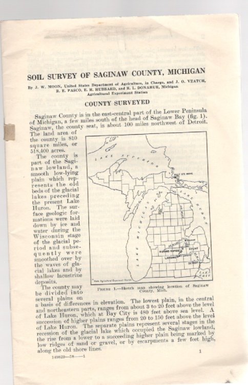 Soil Survey of Saginaw County, Michigan