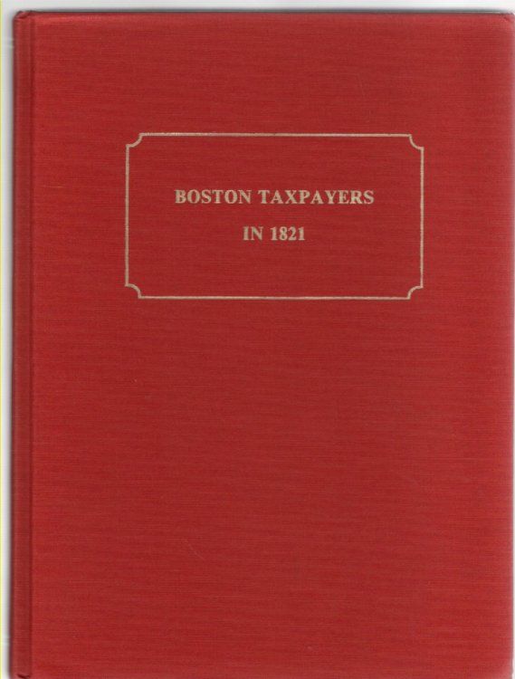 Boston Taxpayers in 1821