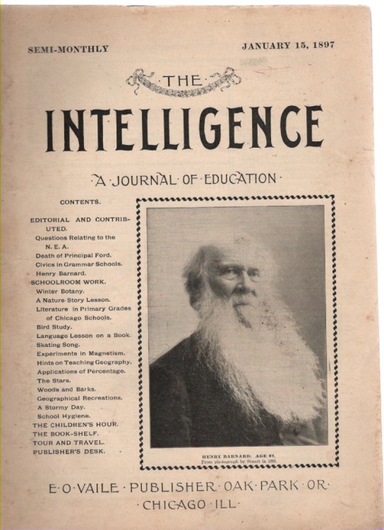 The Intelligence A Journal of Education Semi-Monthly Volume 17 Number 2 January 15, 1897
