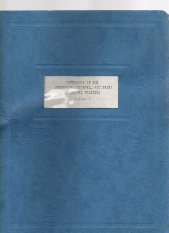 Genealogy of the Frederick, Michael, and Peter Schindel Families