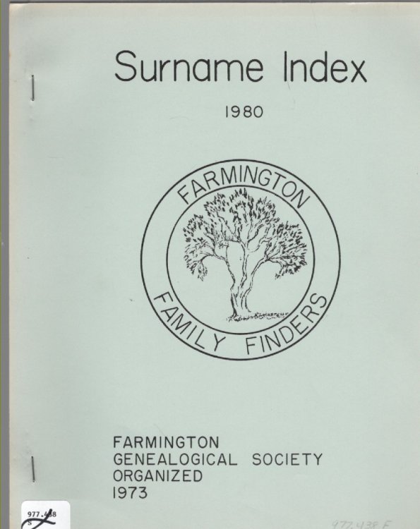 Surname Index 1980 Family Family Finders