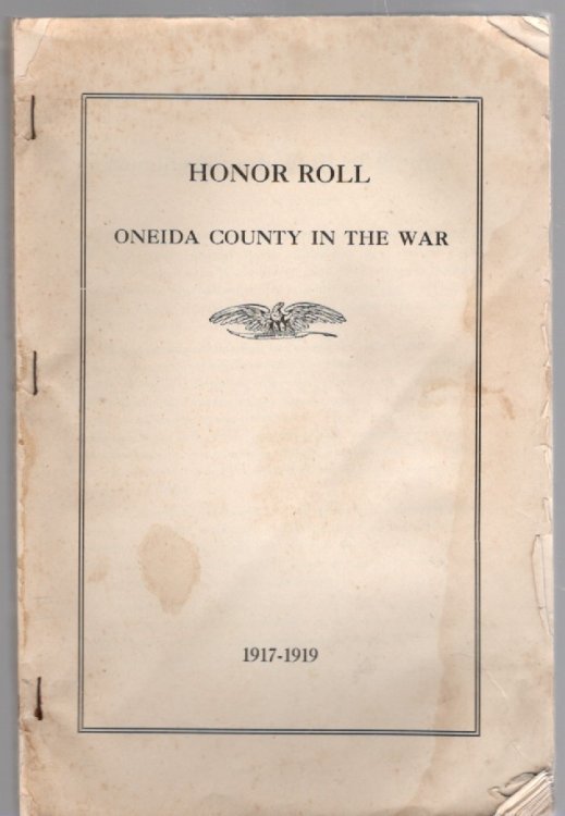 Honor Roll Oneida County in the War 1917-1919