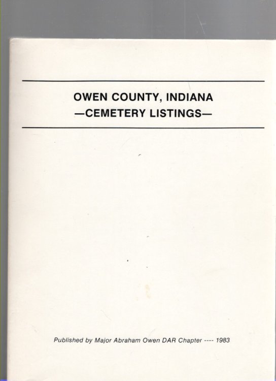 Owen County, Indiana Cemetery Listings