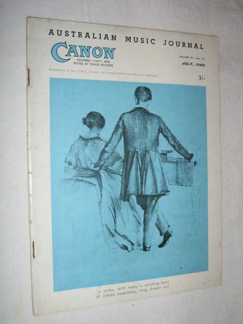 Canon: Australian Music Journal vol 13 no 12 : July 1960