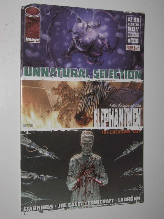 Elephantmen 000: Unnatural Selection (cover 2 of 4) : The Origin of the Elephantmen