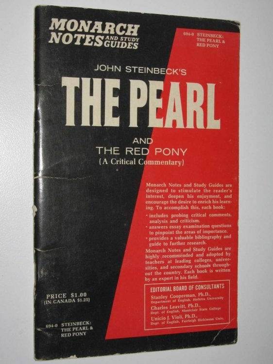 John Steinbeck's The Red Pony and The Pearl : Monarch Notes and Study Guides