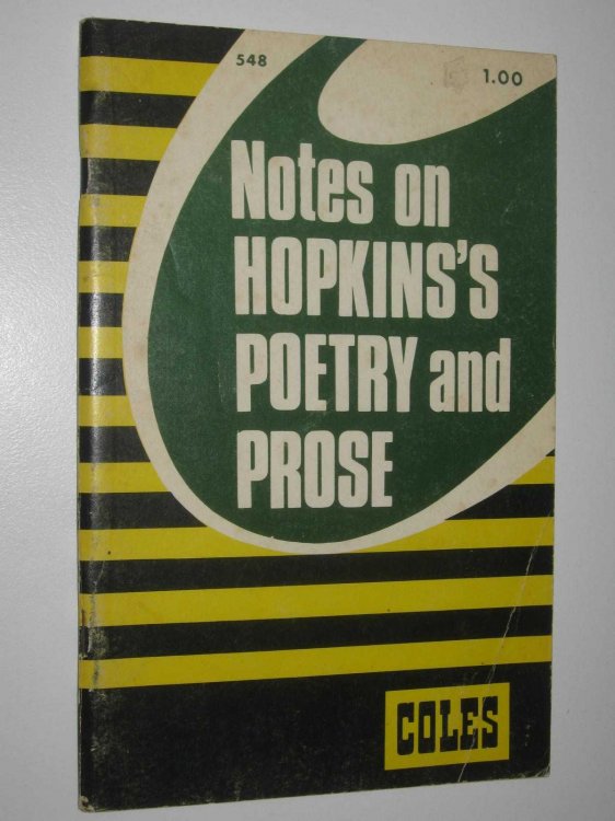 Notes On Hopkins's Poetry And Prose