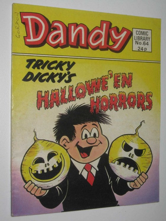 Tricky Dicky's Hallowe'en Horrors - Dandy Comic Library #64