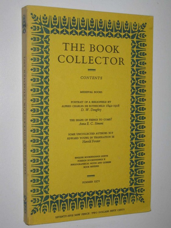 The Book Collector Volume 20 No. 2 Summer 1971