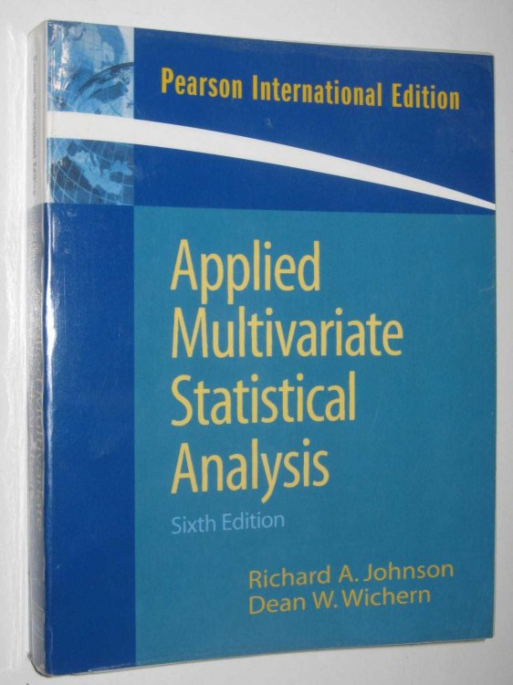 Applied Multivariate Statistical Analysis
