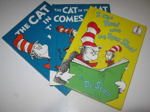 The Cat in the Hat + The Cat in the Hat Comes Back + I Can Read With My Eyes Shut - Beginner Books #B-1, B-2 & B-64