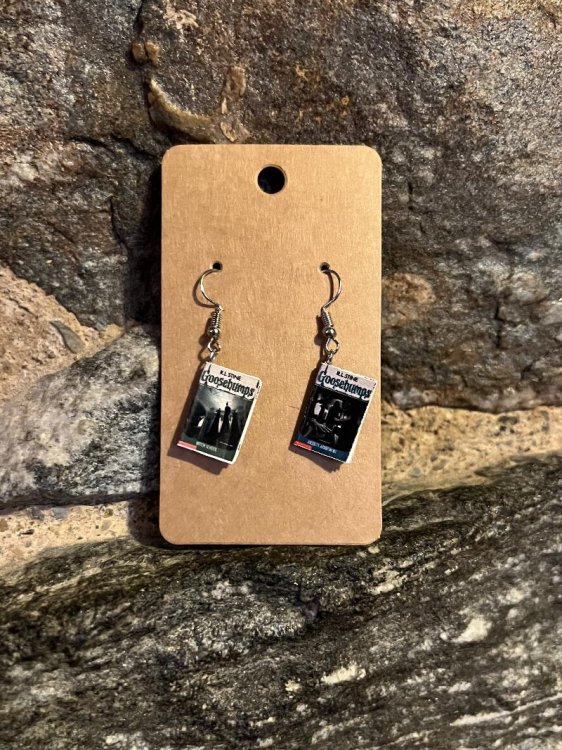 Goosebumps Book Earrings