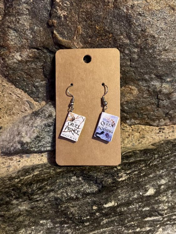 Holly Black Book Earrings