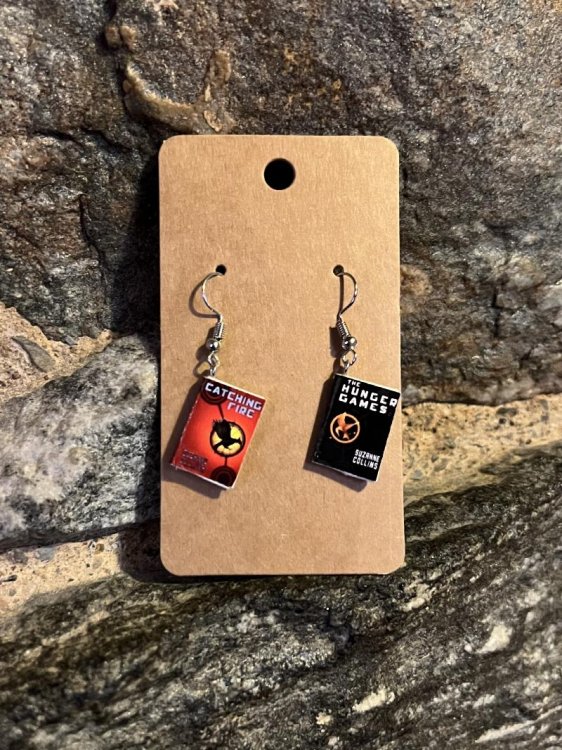 Hunger Games Book Earrings
