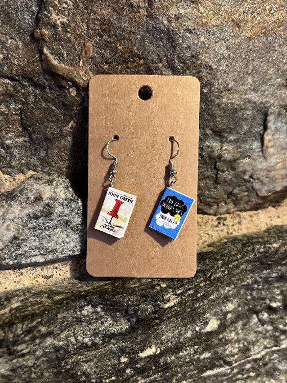 John Green Book Earrings
